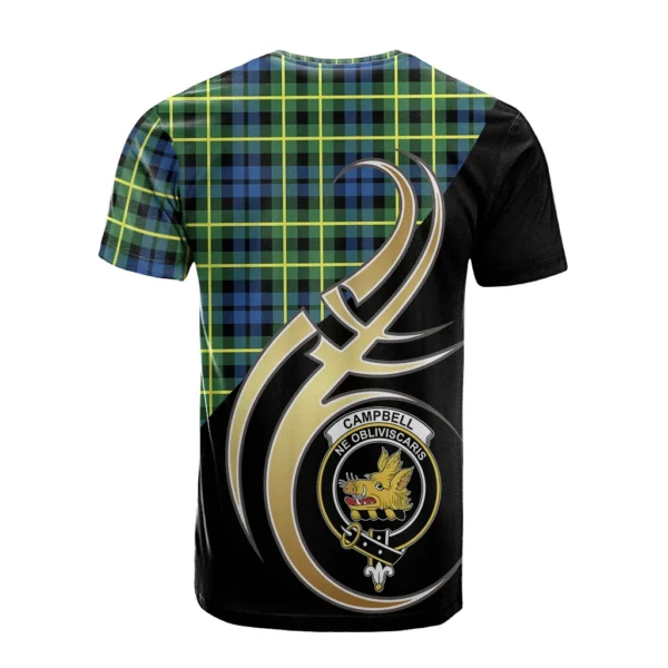 Campbell of Breadalbane Ancient Clan T-Shirt, Scottish Tartan Campbell of Breadalbane Ancient Clans T-Shirt Believe In Me Style - Image 2