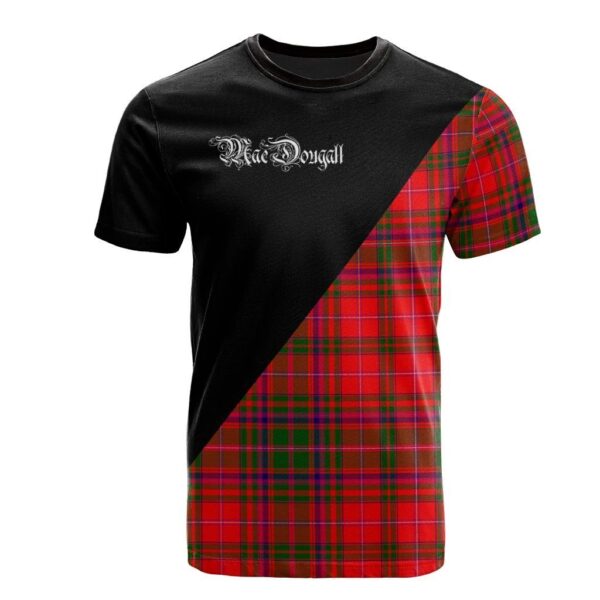 MacDougall Modern Clan T-Shirt, Scottish Tartan MacDougall Modern Clans T-Shirt Military Logo Style