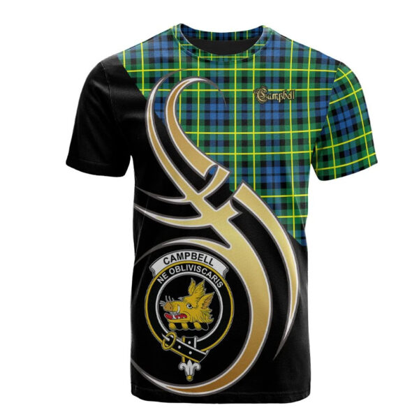 Campbell of Breadalbane Ancient Clan T-Shirt, Scottish Tartan Campbell of Breadalbane Ancient Clans T-Shirt Believe In Me Style