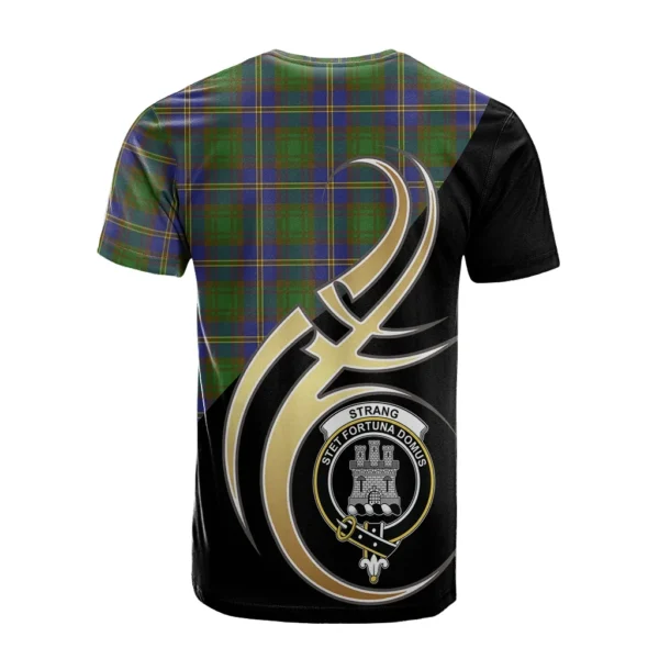 Strange of Balkaskie Clan T-Shirt, Scottish Tartan Strange of Balkaskie Clans T-Shirt Believe In Me Style - Image 2