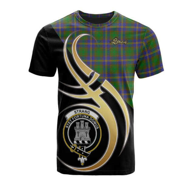 Strange of Balkaskie Clan T-Shirt, Scottish Tartan Strange of Balkaskie Clans T-Shirt Believe In Me Style