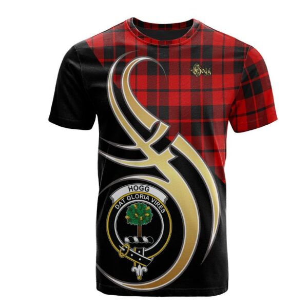 Hogg Clan T-Shirt, Scottish Tartan Hogg Clans T-Shirt Believe In Me Style