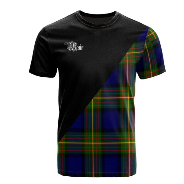 Muir Clan T-Shirt, Scottish Tartan Muir Clans T-Shirt Military Logo Style