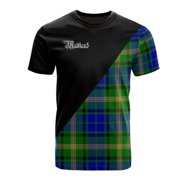 Maitland Clan T-Shirt, Scottish Tartan Maitland Clans T-Shirt Military Logo Style