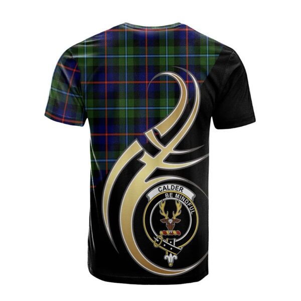 Calder Modern Clan T-Shirt, Scottish Tartan Calder Modern Clans T-Shirt Believe In Me Style - Image 2