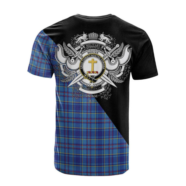 Mercer Modern Clan T-Shirt, Scottish Tartan Mercer Modern Clans T-Shirt Military Logo Style - Image 2