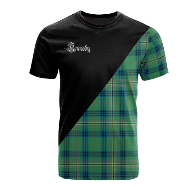 Kennedy Ancient Clan T-Shirt, Scottish Tartan Kennedy Ancient Clans T-Shirt Military Logo Style