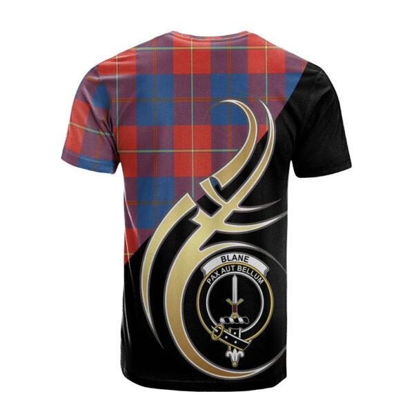 Blane Clan T-Shirt, Scottish Tartan Blane Clans T-Shirt Believe In Me Style - Image 2