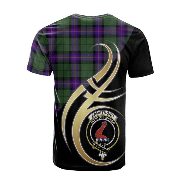 Armstrong Modern Clan T-Shirt, Scottish Tartan Armstrong Modern Clans T-Shirt Believe In Me Style - Image 2