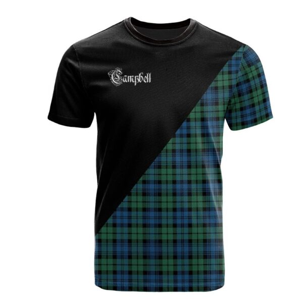 Campbell Ancient 02 Clan T-Shirt, Scottish Tartan Campbell Ancient 02 Clans T-Shirt Military Logo Style