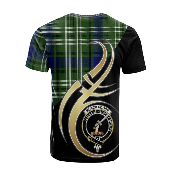 Blackadder Clan T-Shirt, Scottish Tartan Blackadder Clans T-Shirt Believe In Me Style - Image 2