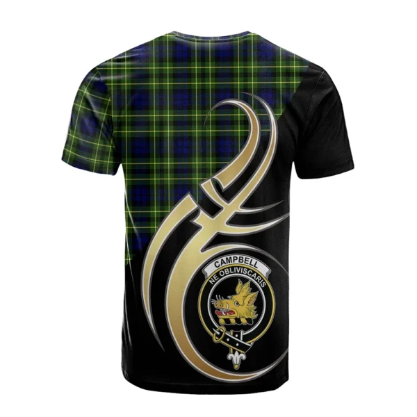 Campbell of Breadalbane Modern Clan T-Shirt, Scottish Tartan Campbell of Breadalbane Modern Clans T-Shirt Believe In Me Style - Image 2