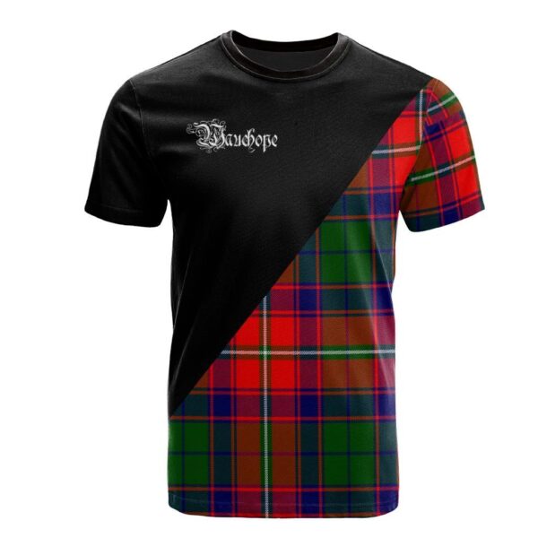 Wauchope Clan T-Shirt, Scottish Tartan Wauchope Clans T-Shirt Military Logo Style