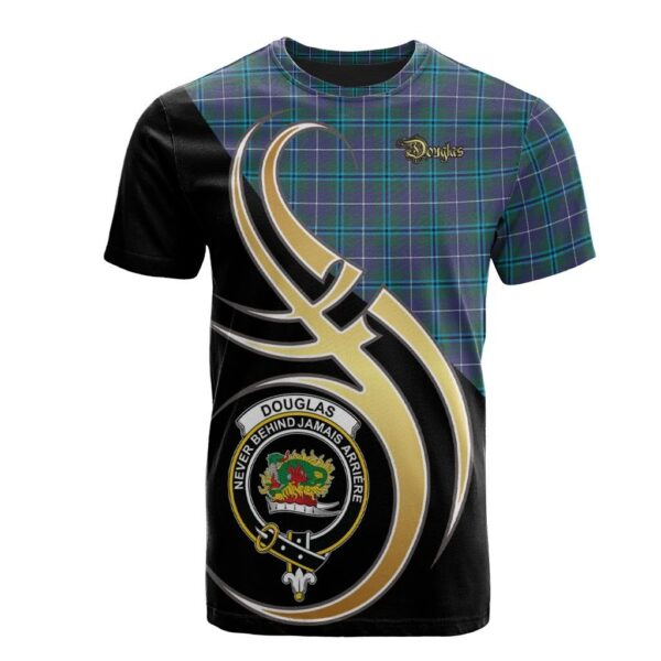 Douglas Modern Clan T-Shirt, Scottish Tartan Douglas Modern Clans T-Shirt Believe In Me Style