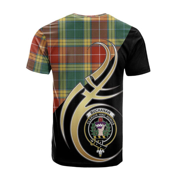 Buchanan Old Sett Clan T-Shirt, Scottish Tartan Buchanan Old Sett Clans T-Shirt Believe In Me Style - Image 2