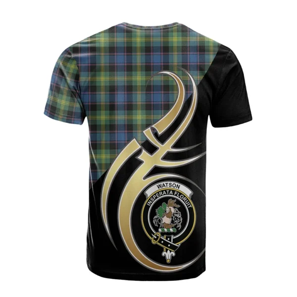 Watson Ancient Clan T-Shirt, Scottish Tartan Watson Ancient Clans T-Shirt Believe In Me Style - Image 2