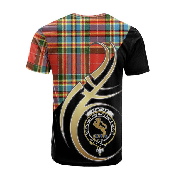 Chattan Clan T-Shirt, Scottish Tartan Chattan Clans T-Shirt Believe In Me Style - Image 2