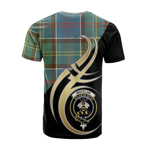 Whitelaw Clan T-Shirt, Scottish Tartan Whitelaw Clans T-Shirt Believe In Me Style - Image 2