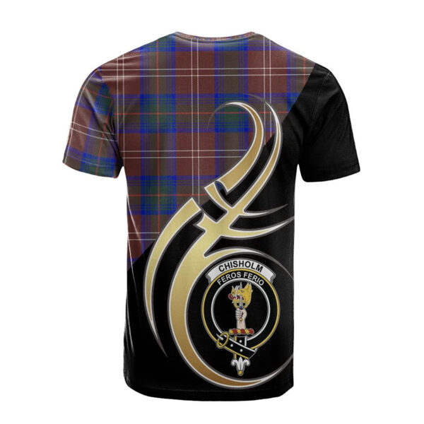 Chisholm Hunting Modern Clan T-Shirt, Scottish Tartan Chisholm Hunting Modern Clans T-Shirt Believe In Me Style - Image 2