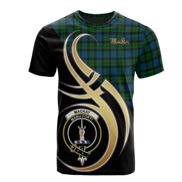 MacKay Modern Clan T-Shirt, Scottish Tartan MacKay Modern Clans T-Shirt Believe In Me Style