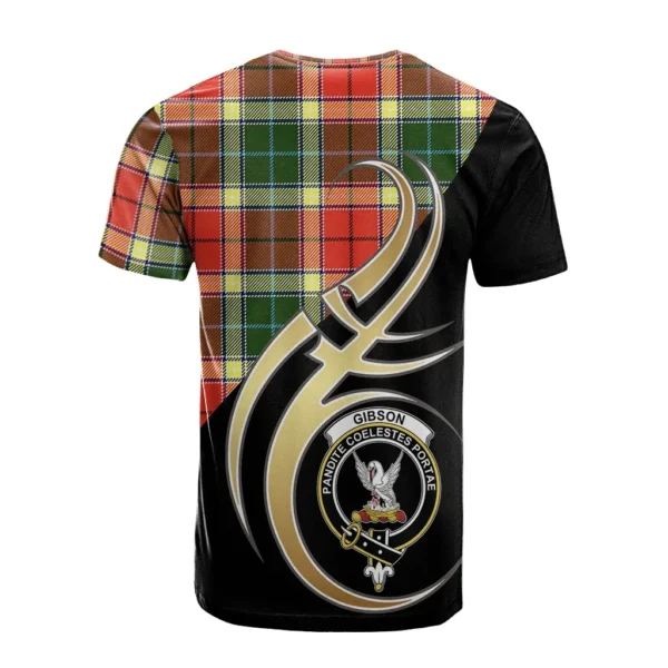 Gibson Clan T-Shirt, Scottish Tartan Gibson Clans T-Shirt Believe In Me Style - Image 2