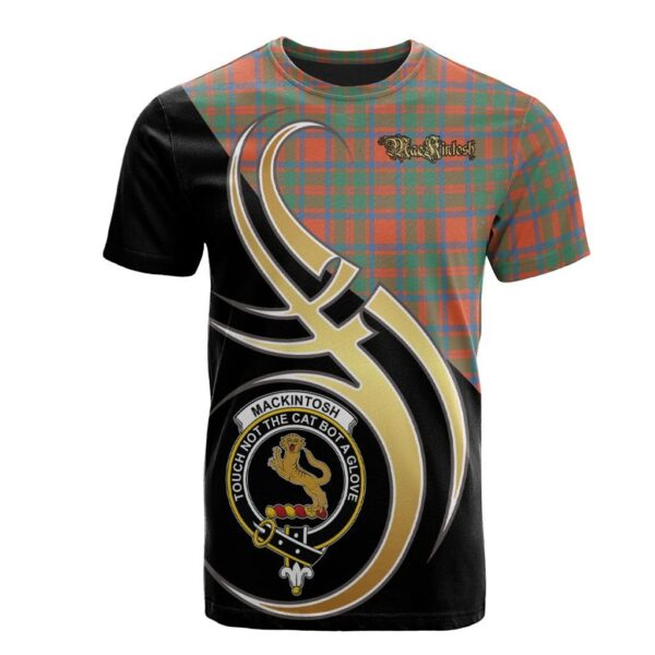 MacKintosh Ancient Clan T-Shirt, Scottish Tartan MacKintosh Ancient Clans T-Shirt Believe In Me Style