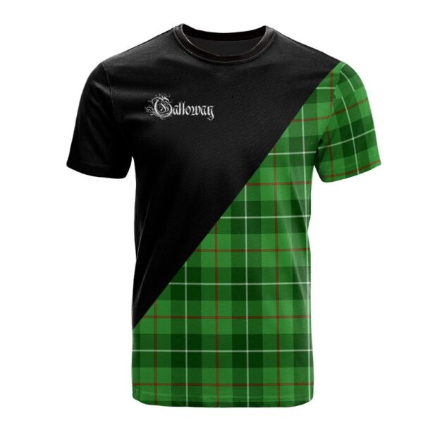 Galloway Clan T-Shirt, Scottish Tartan Galloway Clans T-Shirt Military Logo Style