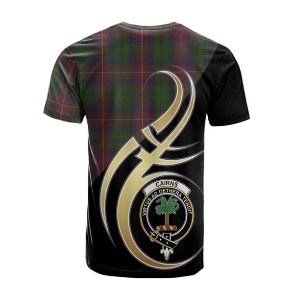 Cairns Clan T-Shirt, Scottish Tartan Cairns Clans T-Shirt Believe In Me Style - Image 2