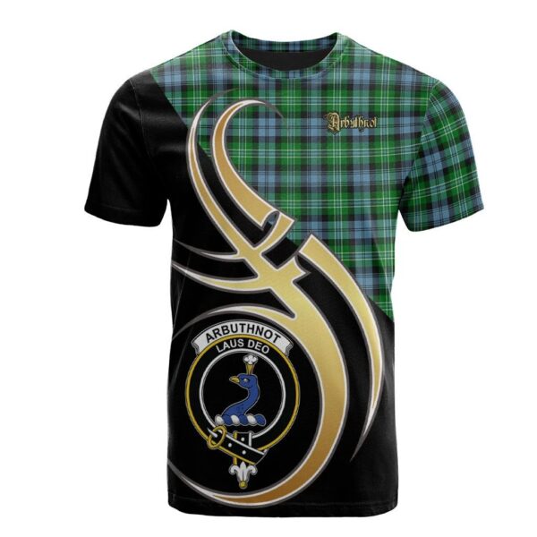 Arbuthnot Ancient Clan T-Shirt, Scottish Tartan Arbuthnot Ancient Clans T-Shirt Believe In Me Style