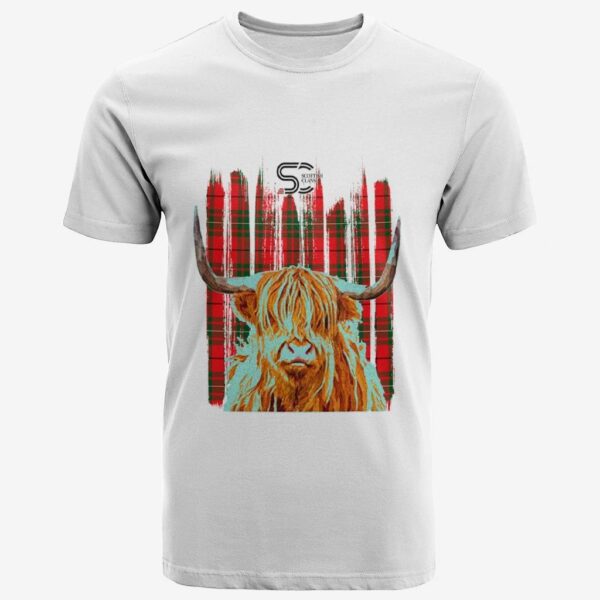 MacAulay Modern Clan T-Shirt, Scottish Tartan MacAulay Modern Clans T-Shirt Highland Cow Style