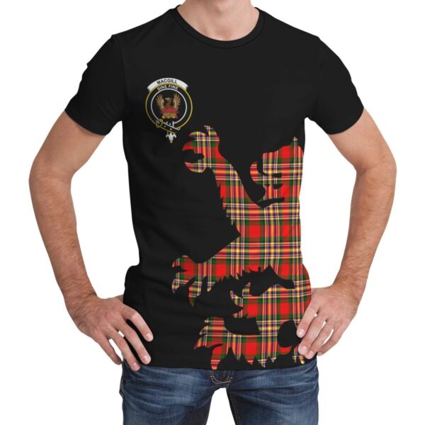 MacGill Modern Clan T-shirt, Scottish Tartan MacGill Modern Clans T-shirt Lion & Thistle Style