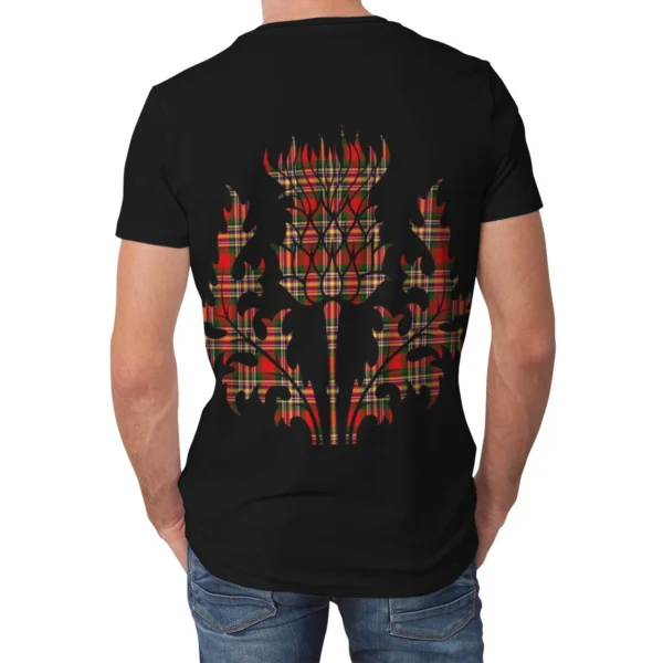 MacGill Modern Clan T-shirt, Scottish Tartan MacGill Modern Clans T-shirt Lion & Thistle Style - Image 2