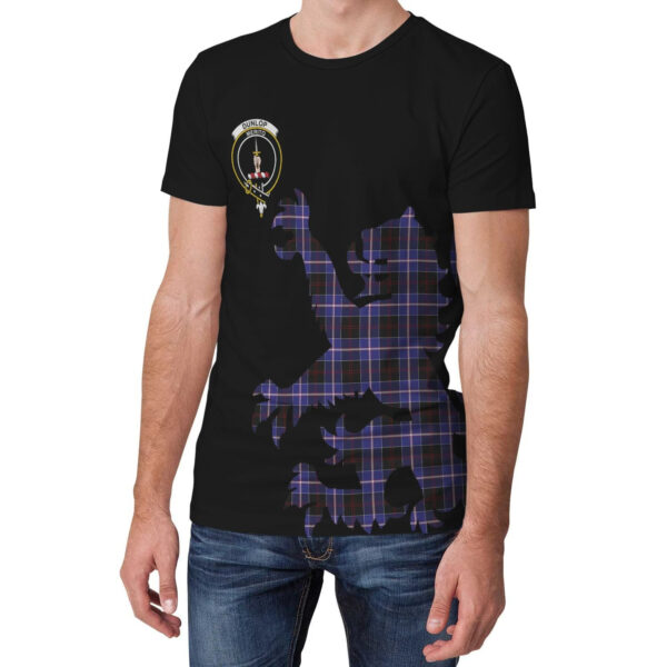 Dunlop Modern Clan T-shirt, Scottish Tartan Dunlop Modern Clans T-shirt Lion & Thistle Style - Image 3