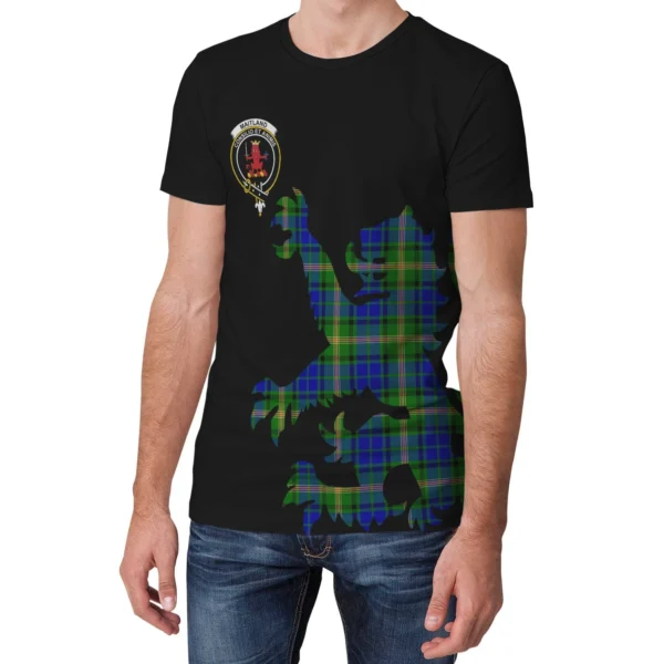 Maitland Clan T-shirt, Scottish Tartan Maitland Clans T-shirt Lion & Thistle Style - Image 3