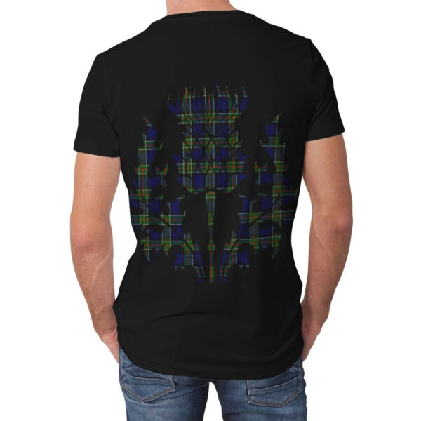 Colquhoun Modern Clan T-shirt, Scottish Tartan Colquhoun Modern Clans T-shirt Lion & Thistle Style - Image 2