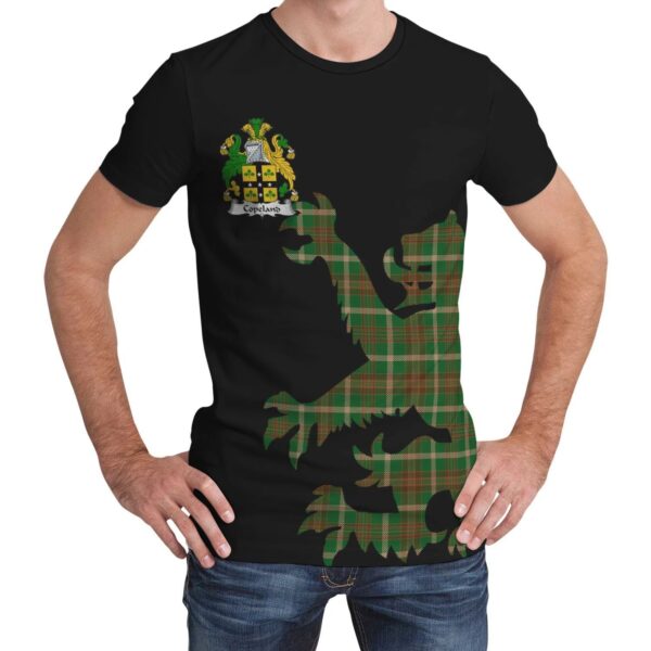 Copeland Clan T-shirt, Scottish Tartan Copeland Clans T-shirt Lion & Thistle Style