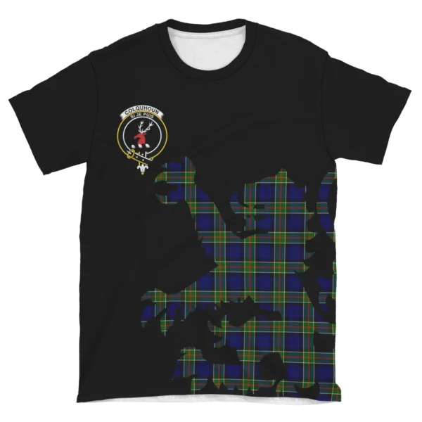 Colquhoun Modern Clan T-shirt, Scottish Tartan Colquhoun Modern Clans T-shirt Lion & Thistle Style - Image 4