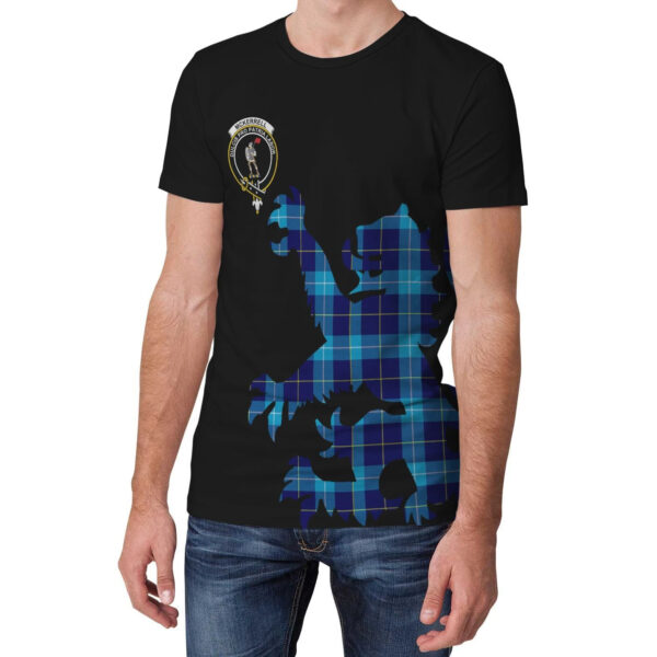 McKerrell Clan T-shirt, Scottish Tartan McKerrell Clans T-shirt Lion & Thistle Style - Image 3