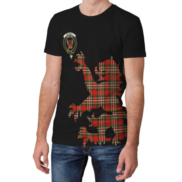 MacGill Modern Clan T-shirt, Scottish Tartan MacGill Modern Clans T-shirt Lion & Thistle Style - Image 3