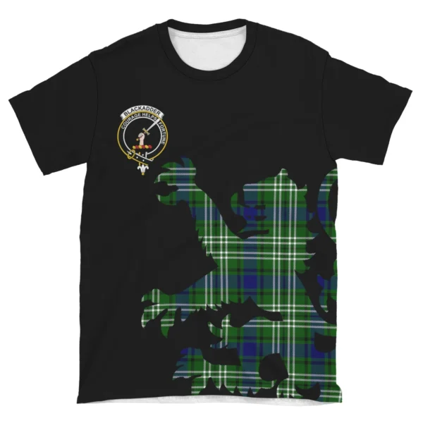 Blackadder Clan T-shirt, Scottish Tartan Blackadder Clans T-shirt Lion & Thistle Style - Image 4