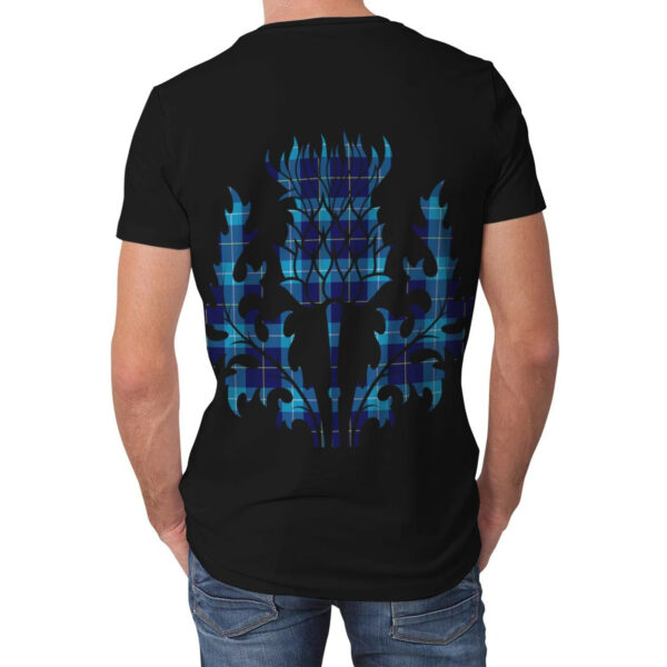 McKerrell Clan T-shirt, Scottish Tartan McKerrell Clans T-shirt Lion & Thistle Style - Image 2