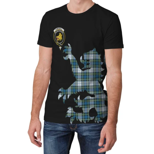 Campbell Dress Ancient Clan T-shirt, Scottish Tartan Campbell Dress Ancient Clans T-shirt Lion & Thistle Style - Image 3