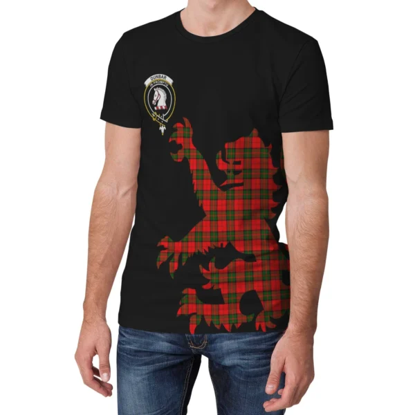 Dunbar Modern Clan T-shirt, Scottish Tartan Dunbar Modern Clans T-shirt Lion & Thistle Style - Image 3