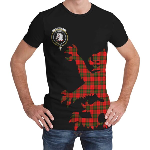 Dunbar Modern Clan T-shirt, Scottish Tartan Dunbar Modern Clans T-shirt Lion & Thistle Style