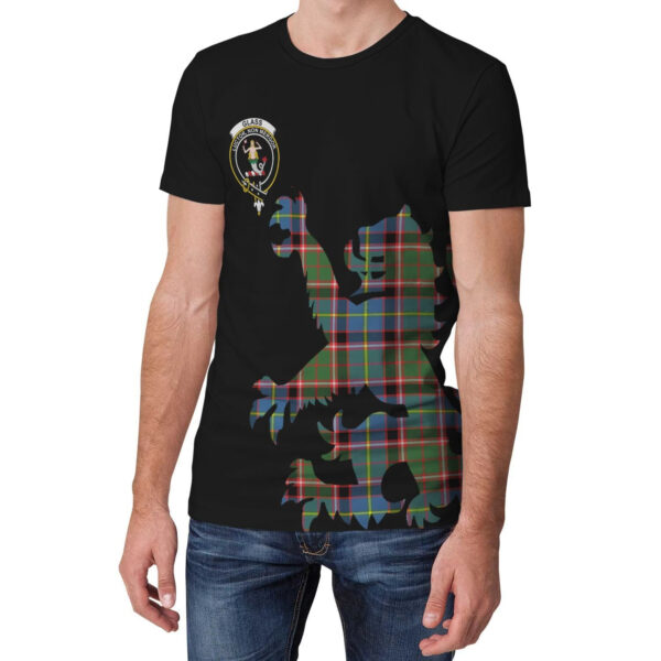 Glass Clan T-shirt, Scottish Tartan Glass Clans T-shirt Lion & Thistle Style - Image 3