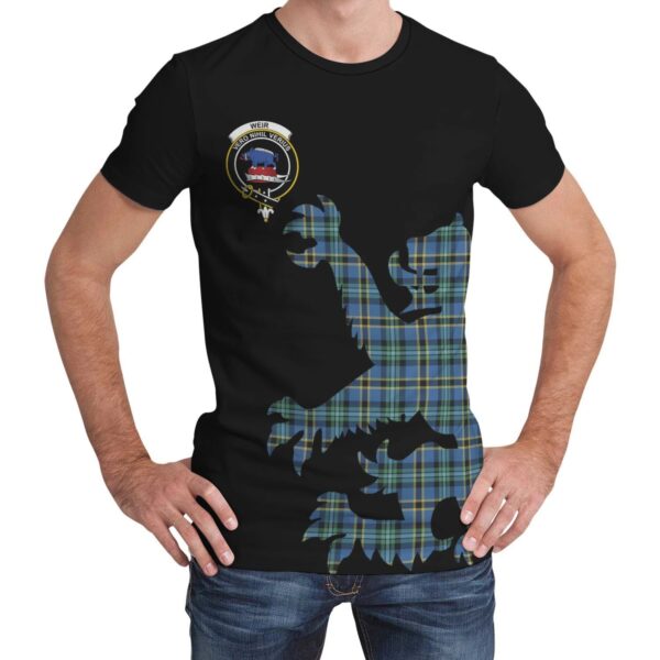 Weir Ancient Clan T-shirt, Scottish Tartan Weir Ancient Clans T-shirt Lion & Thistle Style