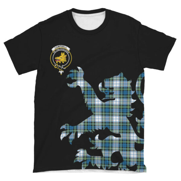 Campbell Dress Ancient Clan T-shirt, Scottish Tartan Campbell Dress Ancient Clans T-shirt Lion & Thistle Style - Image 4