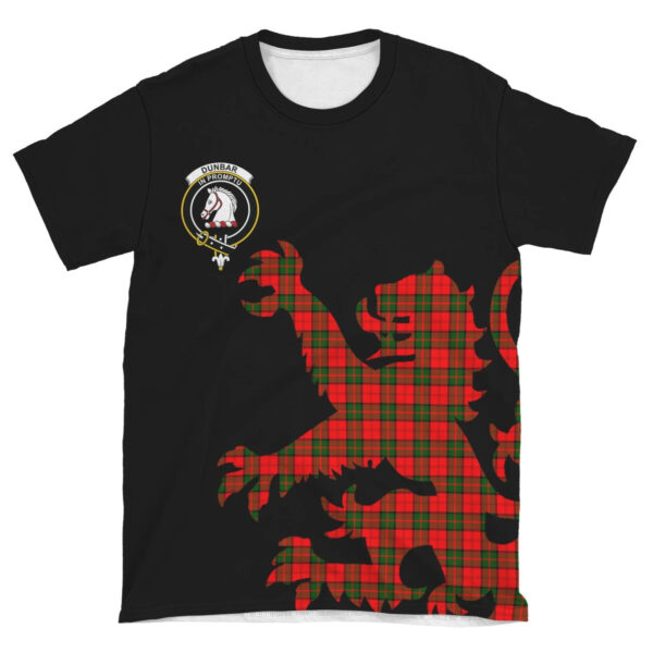 Dunbar Modern Clan T-shirt, Scottish Tartan Dunbar Modern Clans T-shirt Lion & Thistle Style - Image 4