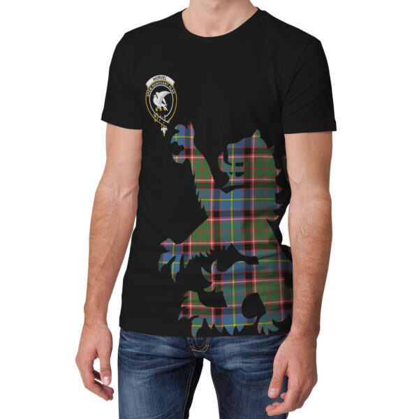 Norvel Clan T-shirt, Scottish Tartan Norvel Clans T-shirt Lion & Thistle Style - Image 3