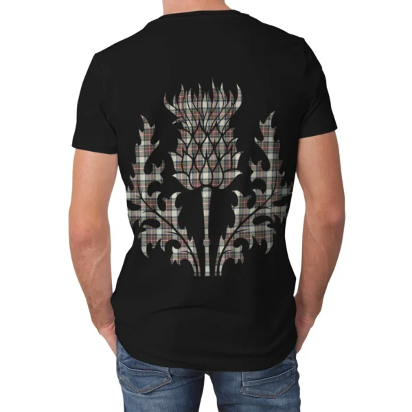 Stewart Dress Ancient Clan T-shirt, Scottish Tartan Stewart Dress Ancient Clans T-shirt Lion & Thistle Style - Image 2